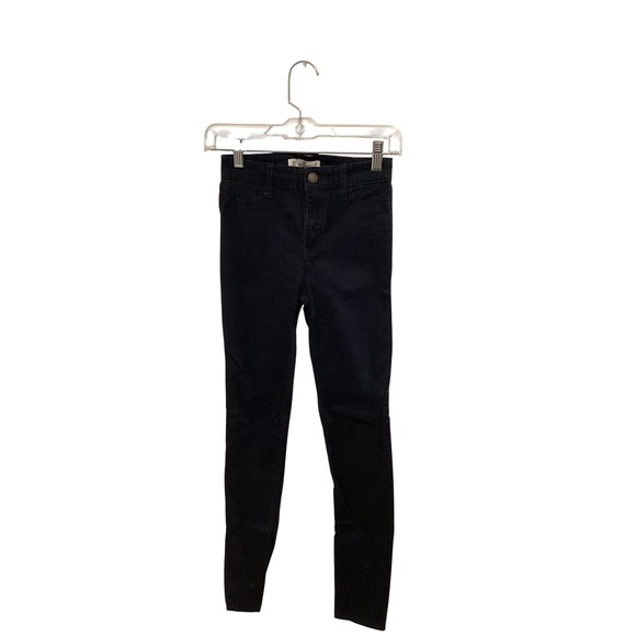 Hollister Denim - Hollister High Rise Skinny Jeans Black Women's Size 00 Short
